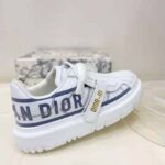 Dior Women Shoes Dior-ID Sneaker White and French Blue Technical Fabric - Image 4
