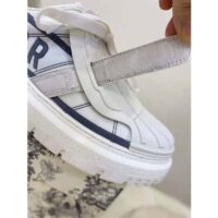 Dior Women Shoes Dior-ID Sneaker White and French Blue Technical Fabric