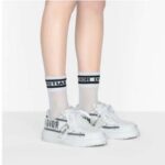 Dior Women Shoes Dior-ID Sneaker White and French Blue Technical Fabric - Image 12