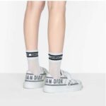 Dior Women Shoes Dior-ID Sneaker White and French Blue Technical Fabric - Image 13