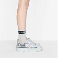 Dior Women Shoes Dior-ID Sneaker White and French Blue Technical Fabric