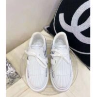 Dior Women Shoes Dior-ID Sneaker White and French Blue Technical Fabric