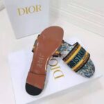 Dior Women Shoes Dway Slide Multicolor Dior Zodiac Embroidered Cotton - Image 9