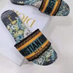 Dior Women Shoes Dway Slide Multicolor Dior Zodiac Embroidered Cotton - Image 10