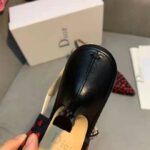 Dior Women Shoes J'Adior Slingback Pump Navy Blue Red Hearts I Love Paris Embroidered Cotton - Image 10