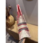 Dior Women Small Dior Book Tote Bag Red White D-Royaume D'Amour Embroidery - Bild 7