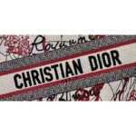 Dior Women Small Dior Book Tote Bag Red White D-Royaume D'Amour Embroidery - Bild 10