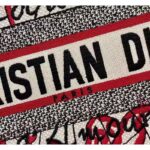 Dior Women Small Dioramour Dior Book Tote Red White D-Royaume D'Amour Embroidery - Image 11