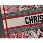 Dior Women Small Dioramour Dior Book Tote Red White D-Royaume D'Amour Embroidery - Image 10