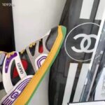 Gucci GG Unisex Gucci Basket Sneaker Red Mesh Rubber Interlocking G Patch Reflective Trim – Image 9