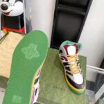 Gucci GG Unisex Gucci Basket Sneaker Red Mesh Rubber Interlocking G Patch Reflective Trim – Image 8