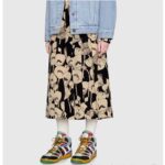 Gucci GG Unisex Gucci Basket Sneaker Red Mesh Rubber Interlocking G Patch Reflective Trim – Image 10