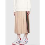 Gucci GG Unisex Gucci Basket Sneaker White and Red Mesh Rubber Interlocking G Patch – Image 11