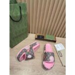 Gucci GG Women Gucci Les Pommes Sandal Beige and Ebony GG Supreme Canvas - Image 10