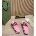 Gucci GG Women Gucci Les Pommes Sandal Beige and Ebony GG Supreme Canvas - Image 3