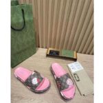 Gucci GG Women Gucci Les Pommes Sandal Beige and Ebony GG Supreme Canvas - Image 8