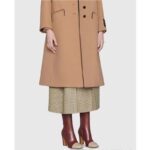 Gucci GG Women Ankle Boot with Interlocking G Maroon Leather 9 cm Heel - immagine 6