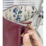 Gucci GG Women Ankle Boot with Interlocking G Maroon Leather 9 cm Heel - immagine 5