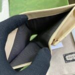 Gucci GG Women Gucci Horsebit 1955 Card Case Wallet Beige Leather - Imagen 9
