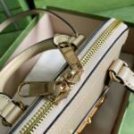 Gucci GG Women Gucci Horsebit 1955 Mini Top Handle Bag Beige Leather - Image 7