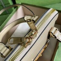 Gucci GG Women Gucci Horsebit 1955 Mini Top Handle Bag Beige Leather