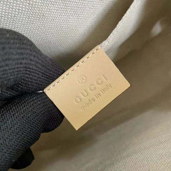 Gucci GG Women Gucci Horsebit 1955 Mini Top Handle Bag Beige Leather (9)