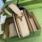 Gucci GG Women Gucci Horsebit 1955 Shoulder Bag Beige Leather - Bild 5