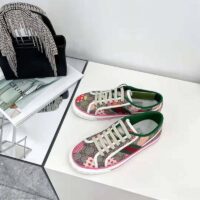 Gucci GG Women Gucci Les Pommes Sneaker Beige and Ebony GG Supreme Canvas