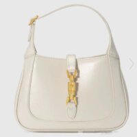 Gucci GG Women Jackie 1961 Mini Shoulder Bag White Leather