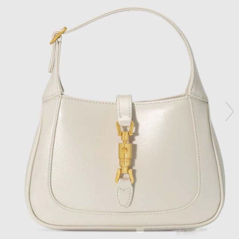 Gucci GG Women Jackie 1961 Mini Shoulder Bag White Leather - LULUX