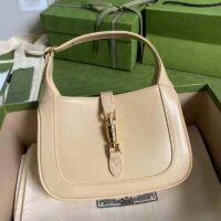 Gucci GG Women Jackie 1961 Mini Shoulder Bag White Leather