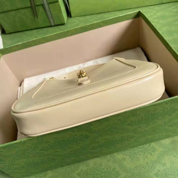Gucci GG Women Jackie 1961 Mini Shoulder Bag White Leather (4)