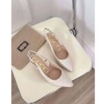 Gucci GG Women Matelassé Sling Back White Matelassé Chevron Leather 7 cm Heel - Image 6