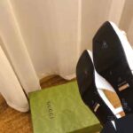 Gucci GG Women Mid-Heel Slingback with Horsebit Python Print Leather White - Image 6