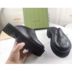 Gucci GG Women Platform Perforated G Sandal Black Perforated GG Rubber - Image 5