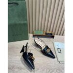 Gucci GG Women Pump with Bamboo Horsebit Black Leather - Image 7