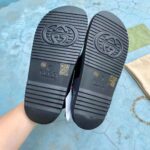 Gucci GG Women Sandal with Mini Double G Black Rubber - immagine 10