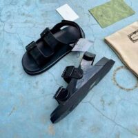 Gucci GG Women Sandal with Mini Double G Black Rubber