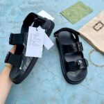 Gucci GG Women Sandal with Mini Double G Black Rubber - immagine 8