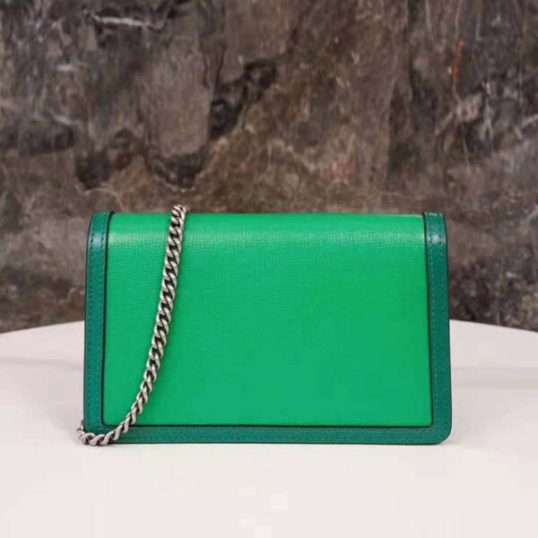 Gucci Women Dionysus Small Shoulder Bag Bright Green Leather Emerald Green Leather (17)