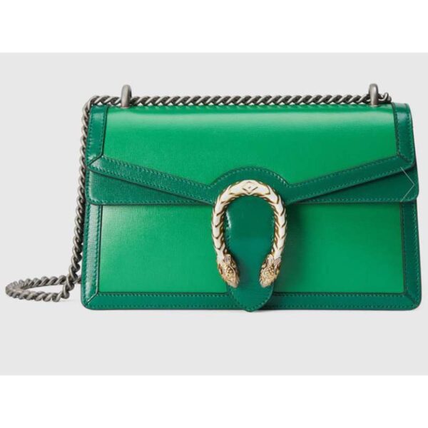 Gucci Women Dionysus Small Shoulder Bag Bright Green Leather Emerald Green Leather