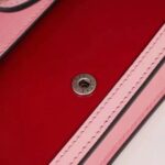 Gucci Women Dionysus Small Shoulder Bag Dark Red Leather with Pink Leather - Image 11