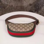 Gucci Women Ophidia GG Mini Bag Beige and Ebony GG Supreme Canvas - Image 4