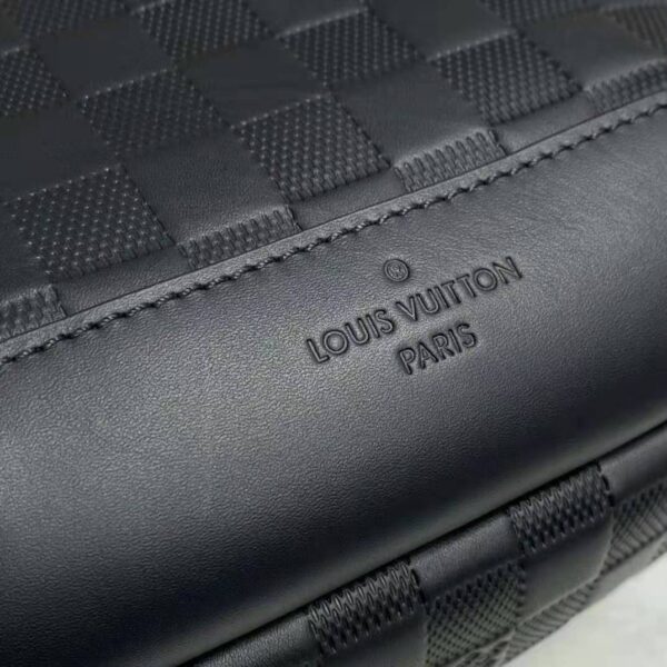 Louis Vuitton LV Unisex Avenue Sling Bag Black Damier Infini Cowhide Leather (12)