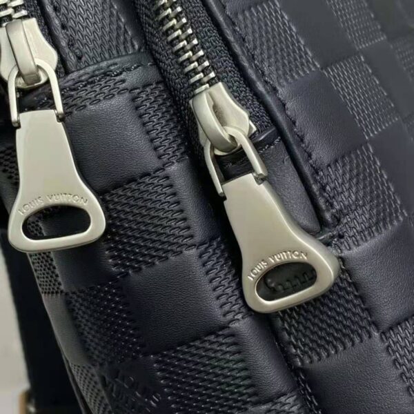 Louis Vuitton LV Unisex Avenue Sling Bag Black Damier Infini Cowhide Leather (13)