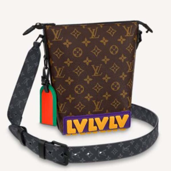 Louis Vuitton LV Unisex Cruiser Messenger Monogram Coated Canvas Cowhide Leather