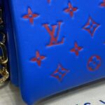 Louis Vuitton LV Unisex Cruissin PM Handbag Blue Red Monogram Embossed Puffy Lambskin - Bild 10
