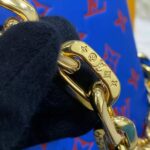 Louis Vuitton LV Unisex Cruissin PM Handbag Blue Red Monogram Embossed Puffy Lambskin - Bild 18