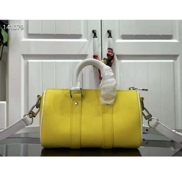Louis Vuitton LV Unisex Keepall XS Bag Yellow Cowhide Leather (4)