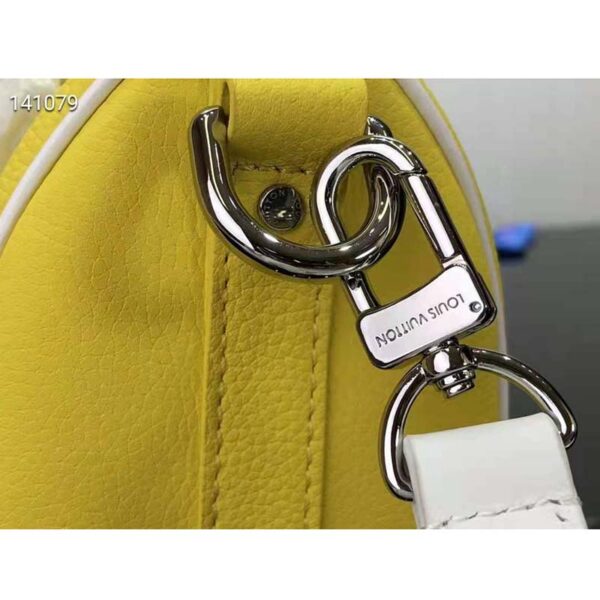 Louis Vuitton LV Unisex Keepall XS Bag Yellow Cowhide Leather (8)
